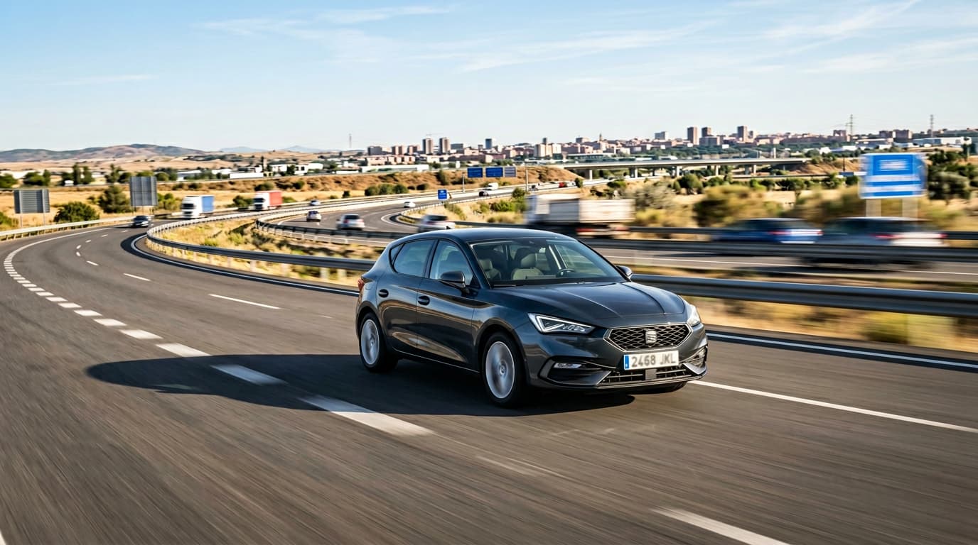 Coche en circulación por carretera - Instabaterías® Madrid